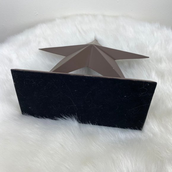 Brown Metal Star w/ Base 8" X 8" X 2.75" Primitive Country Farmhouse - Picture 6 of 6